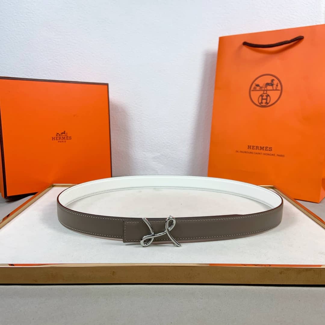 7 Star H**me5 Leather Belt 24mm For Lady