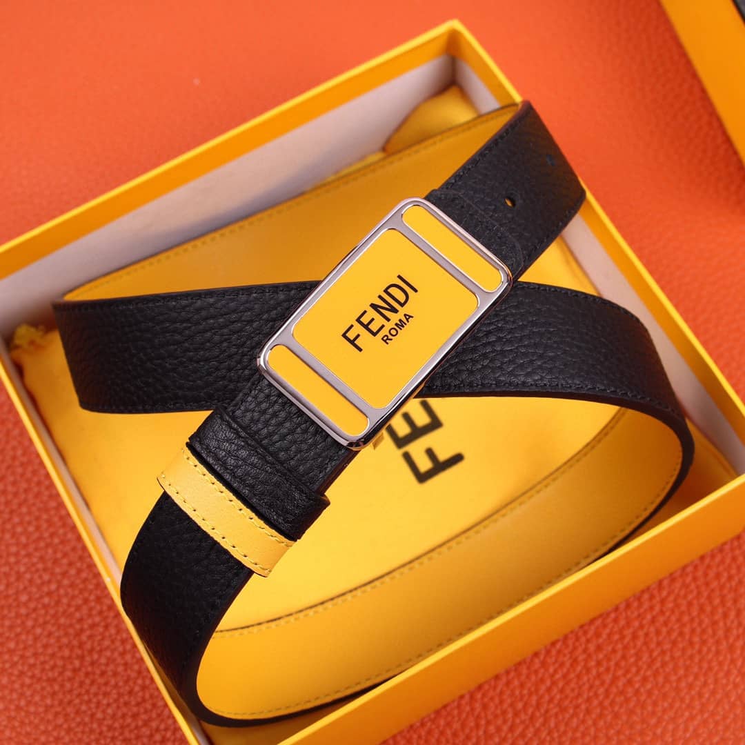 7 Star F**di Leather Belt 30mm