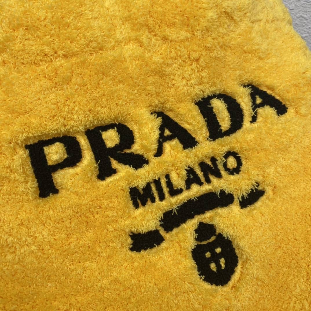 Replica Pra*as Shearling Tote Shoulder Bag(ColaReps)