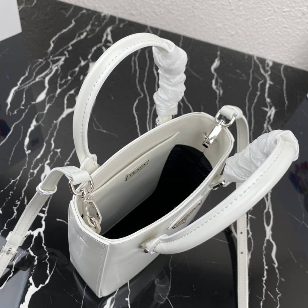 Pra*a Raffia Tote Dupe Small Brushed Leather Replica Tote