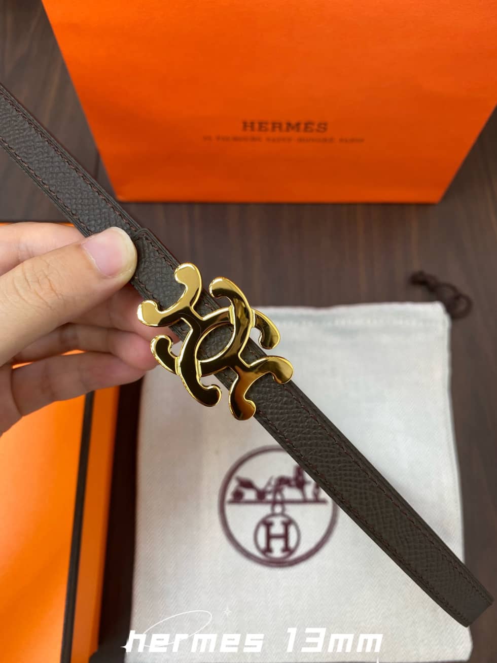 H**me5 Belt First Copy 13mm For Lady