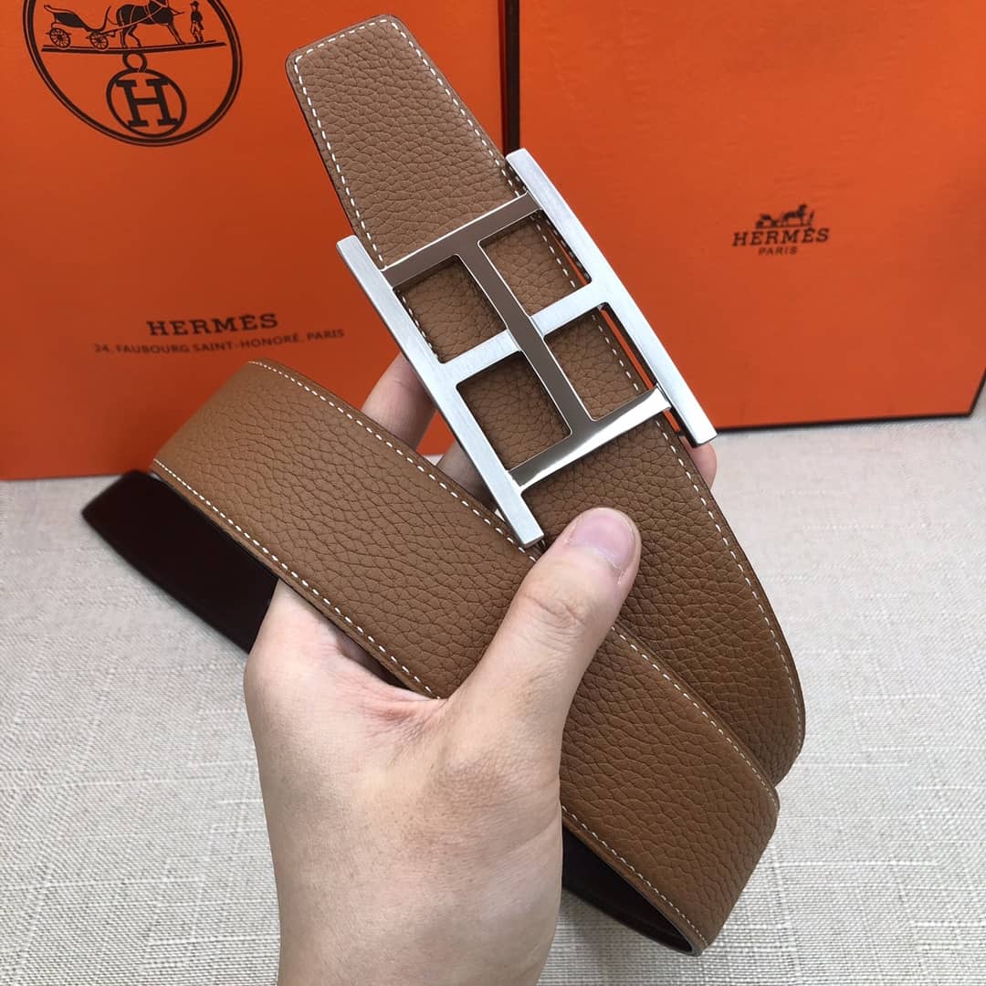 Knockoff H**me5 Logo Belt 38mm