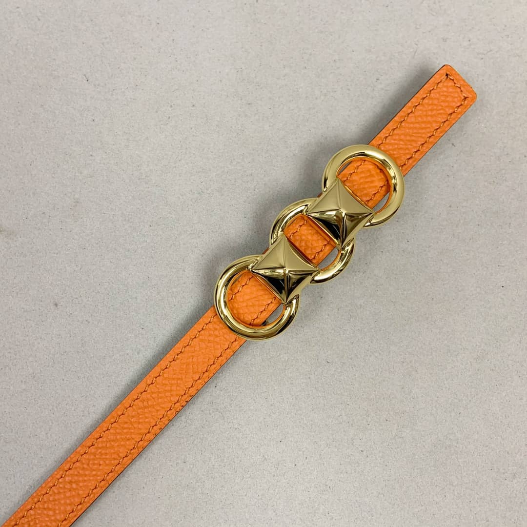 Knockoff H**me5 Logo Belt 13mm For Lady