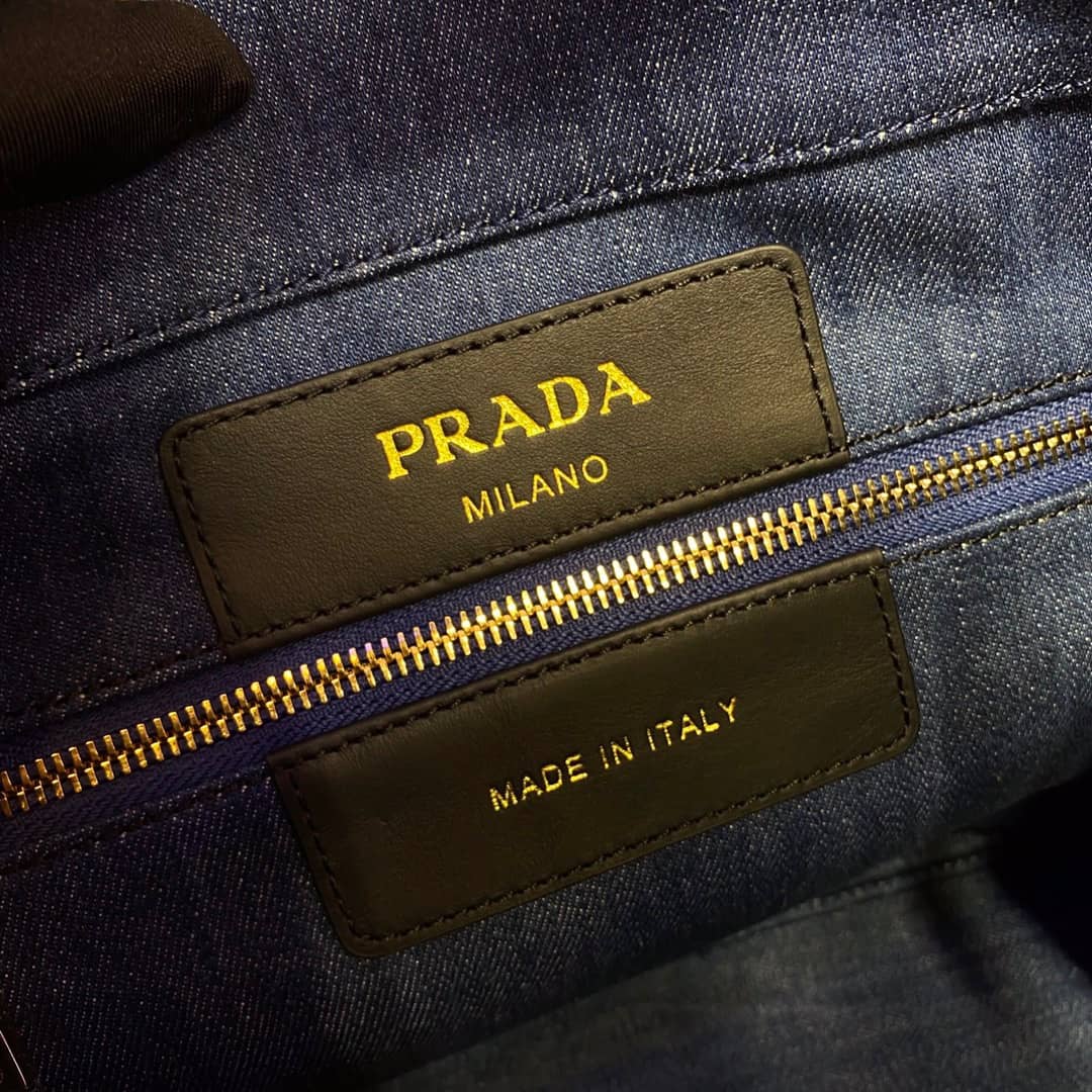 Pra*a Raffia Tote Dupe Small Linen Blend Calf Leather Replica Tote