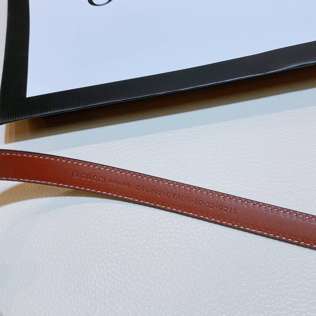 Gvc*1 Belt First Copy 15mm For Lady