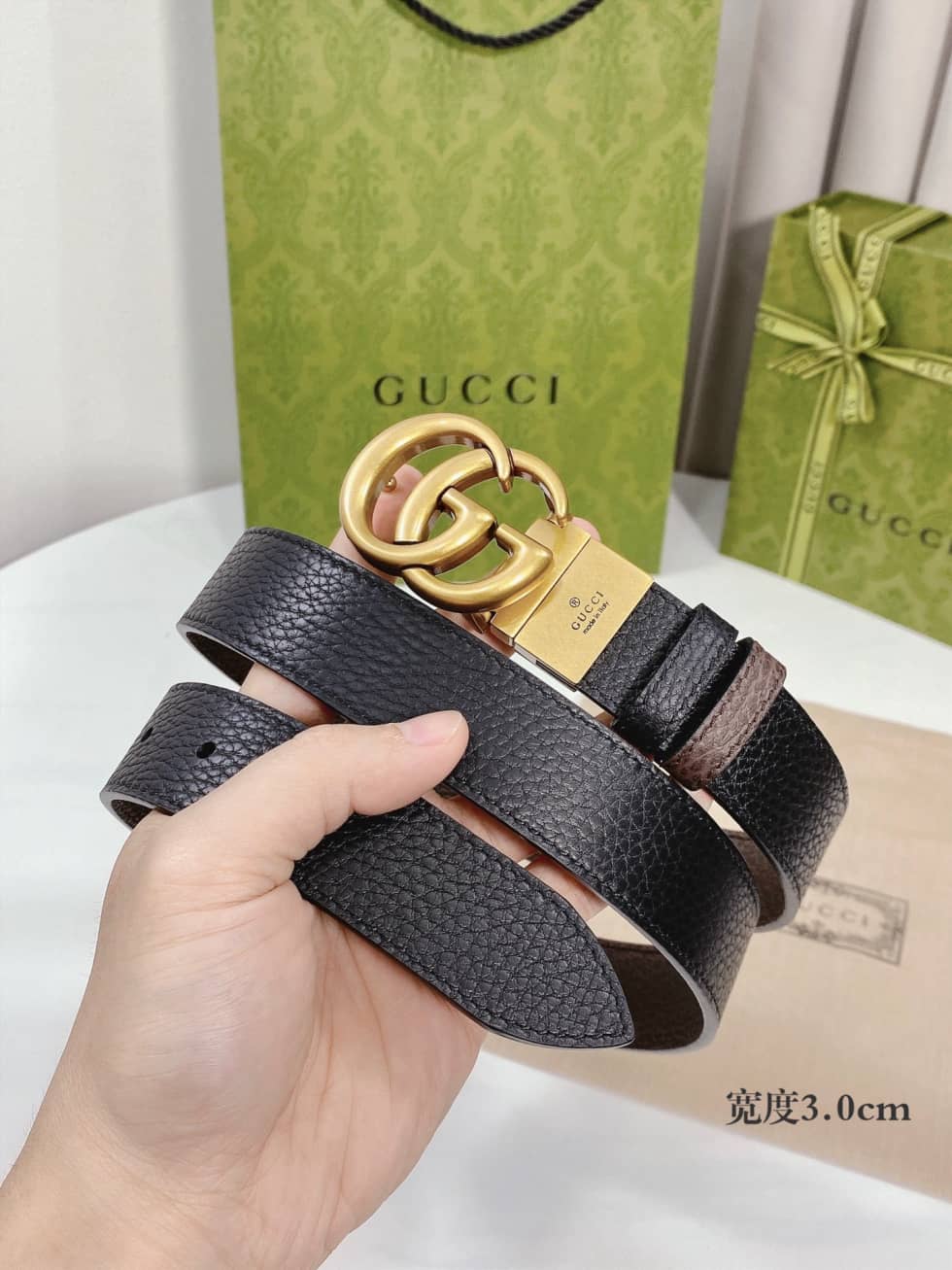 Fake Gvc*1 Logo Belt 30mm
