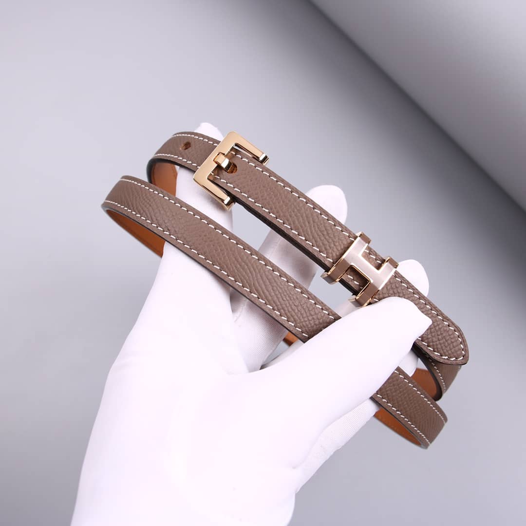 Fake H**me5 Logo Belt 15mm For Lady