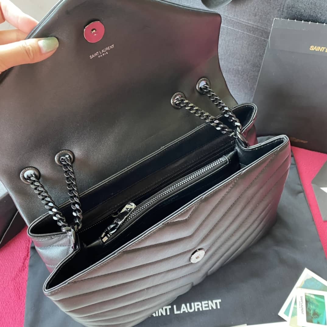 Y51 Loulou Medium Quilted “Y” Leather Replica Bag