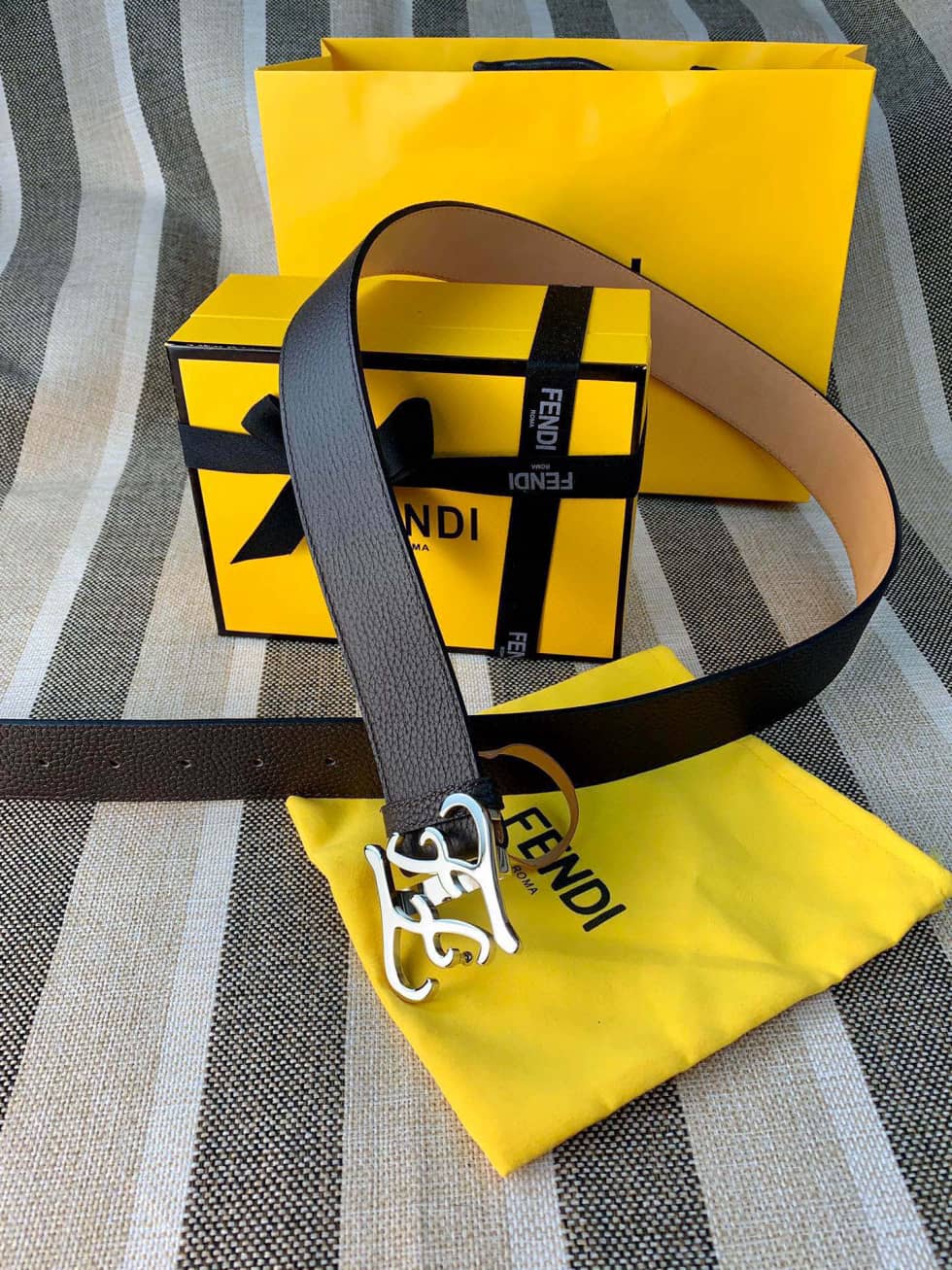 7 Star F**di Leather Belt 38mm