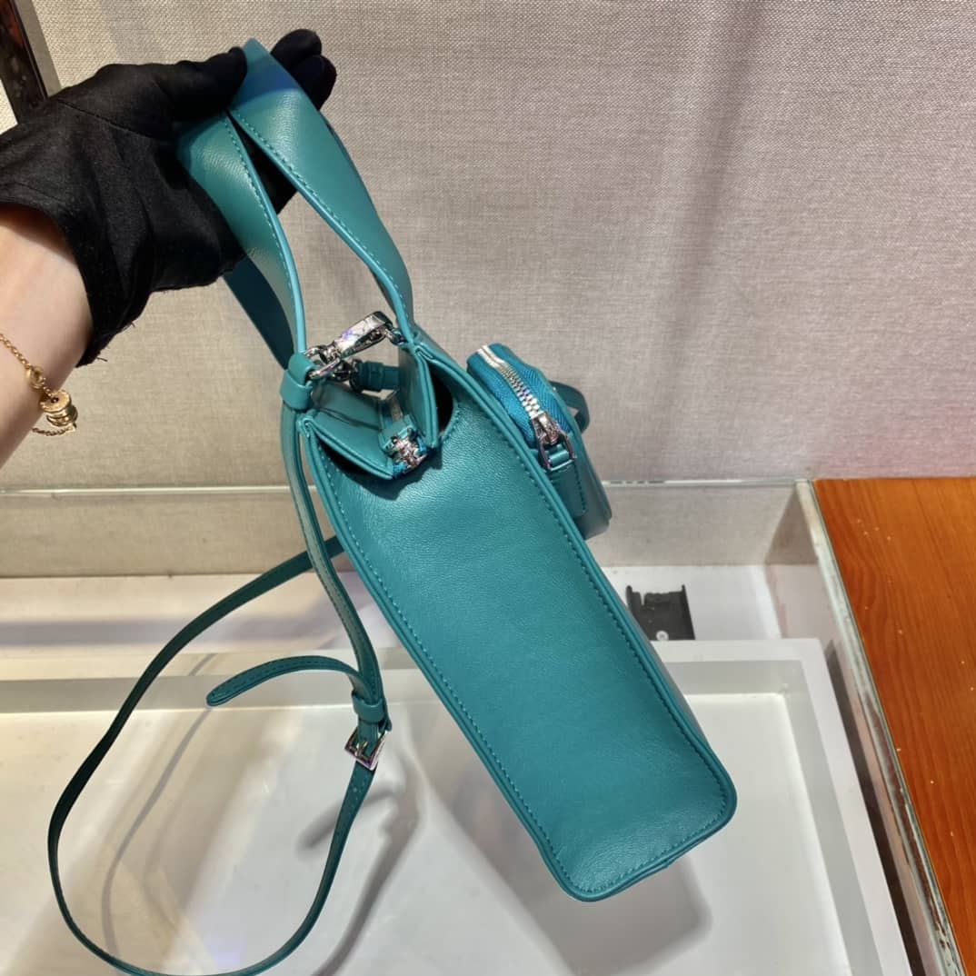 Pra*a Nappa Leather Replica Tote