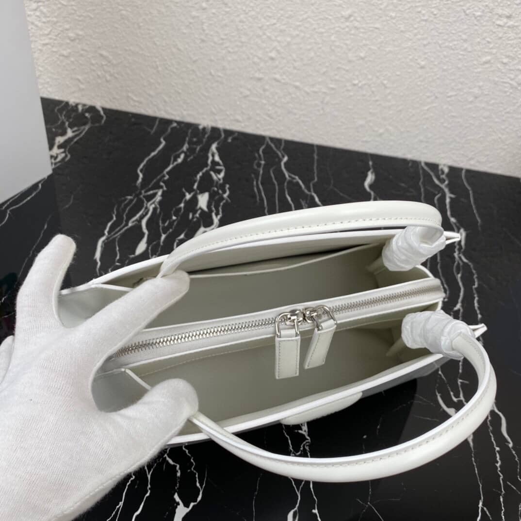 Pra*a Small Brushed Leather Replica Tote