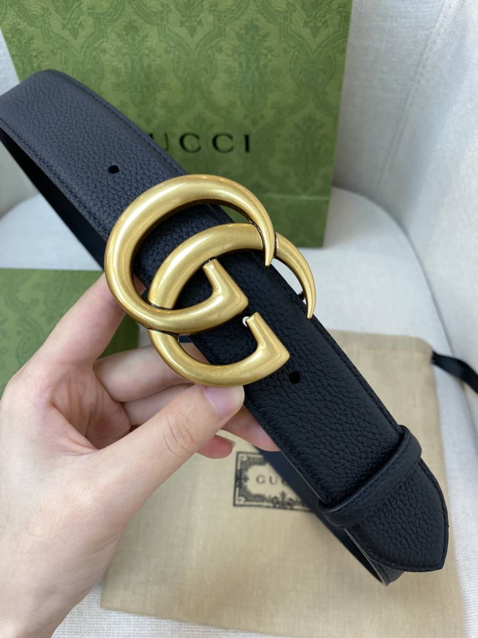 7 Star Gvc*1 Leather Belt 40mm