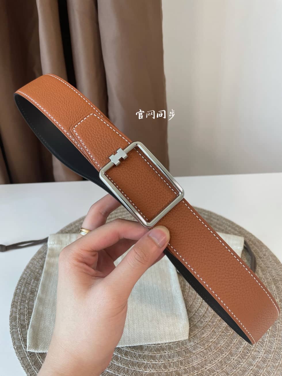 Knockoff H**me5 Logo Belt 38mm