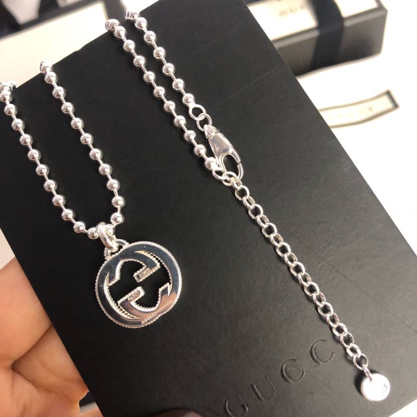Fake Gvc*1 Logo Necklace