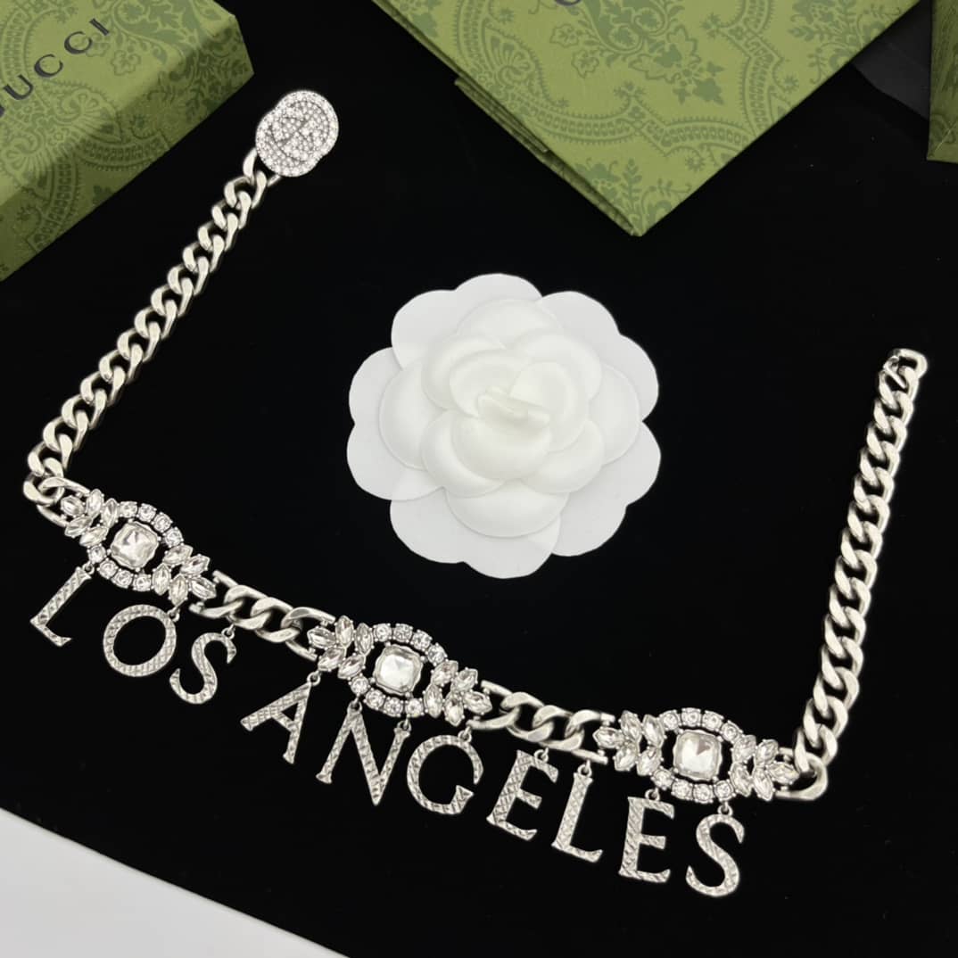 Knockoff Gvc*1 Logo Necklace