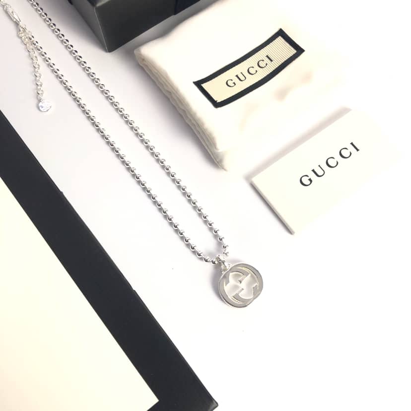 Fake Gvc*1 Logo Necklace