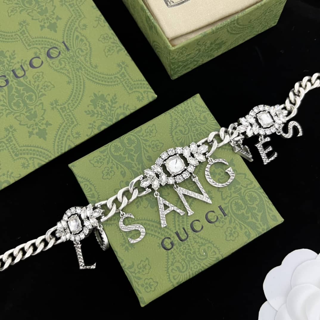 Knockoff Gvc*1 Logo Necklace