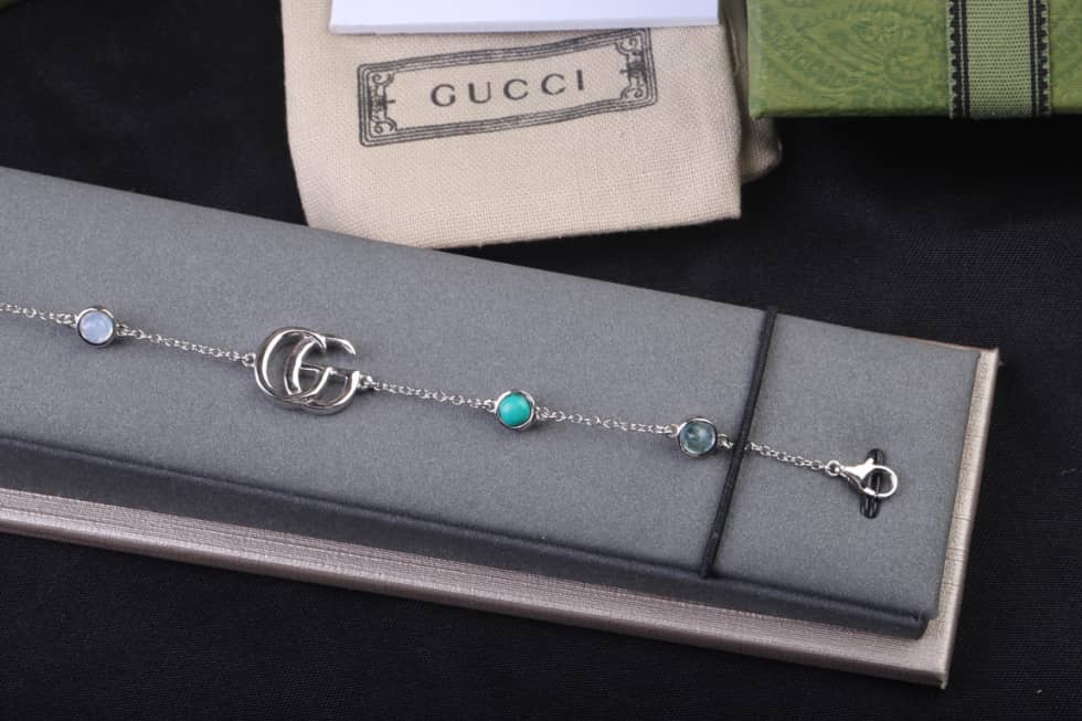 Fake Gvc*1 Logo Bracelet