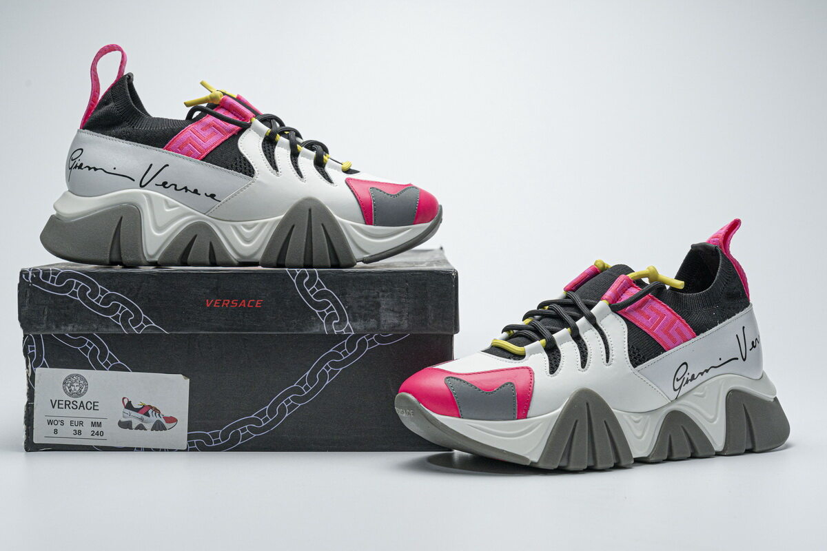 Versace TRIGRECA Jogging White Grey Pink(SP Batch)