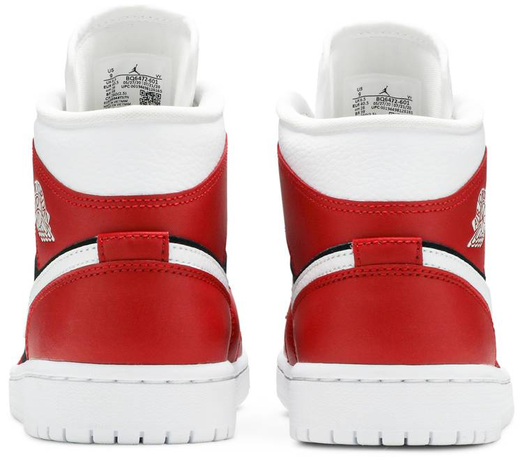 Air Jordan 1 Mid  Gym Red Black  BQ6472-601