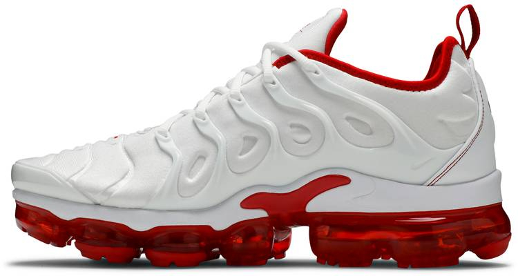 Air VaporMax Plus  White University Red  DH0279-100
