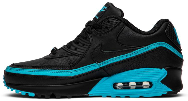 Undefeated x Air Max 90  Black Blue Fury  CJ7197-002