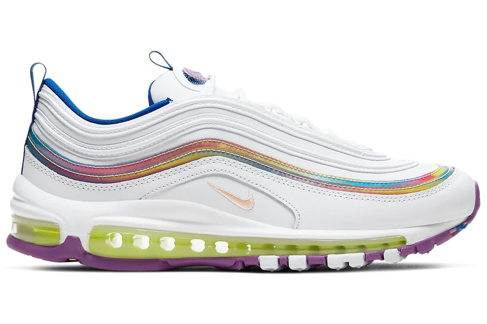 Wmns Air Max 97 SE  White Iridescent Stripes  CW2456-100