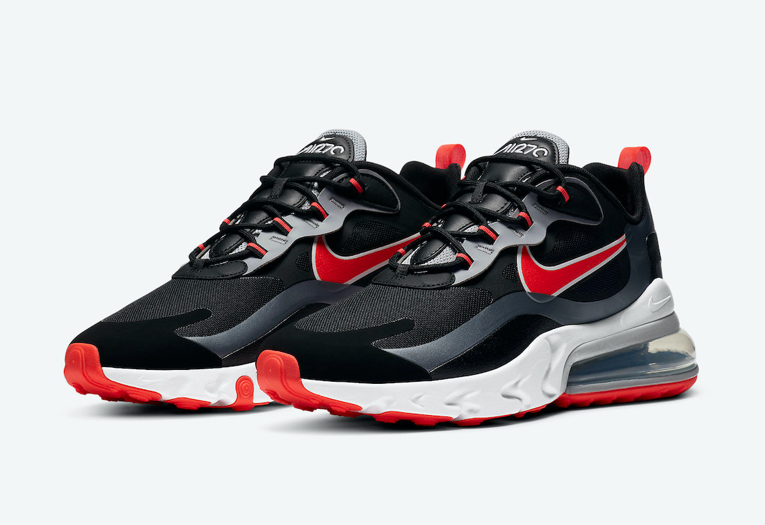 Air Max 270 React  Black Bright Crimson  CT1646-001