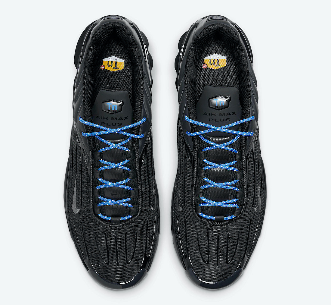 Air Max Plus 3  Black Light Photo Blue  DH3984-001