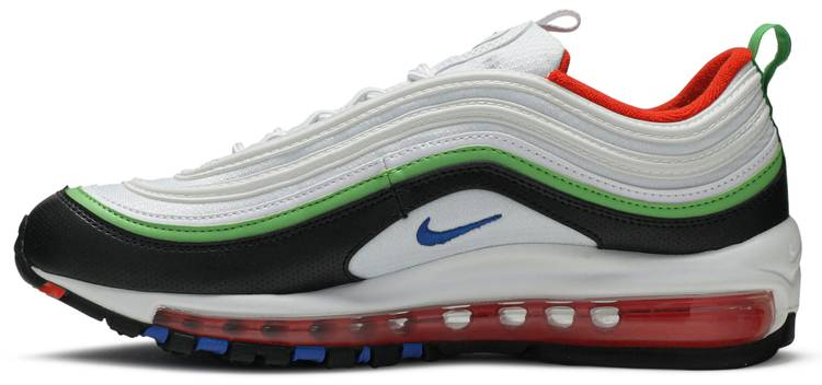 Air Max 97 GS  White Royal Green Nebula  921522-105
