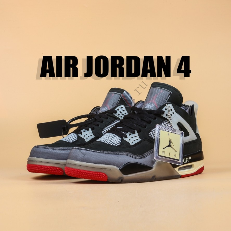 Off-White x Air Jordan 4 Retro CV9388-001 Replicas