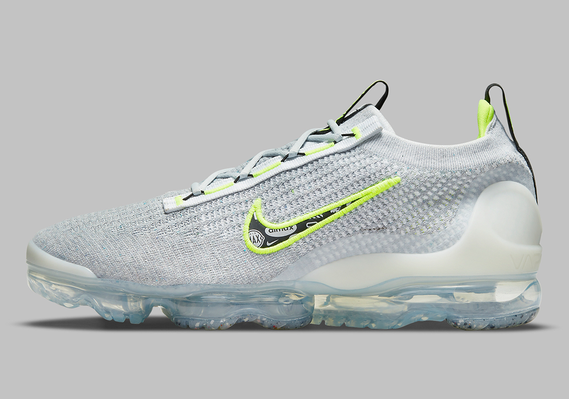 Air Vapormax 2021 Flyknit  Logo Pack-Wolf Grey Volt  DB1550-005