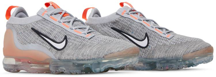 Air VaporMax 2021 Flyknit  Grey Fog Bright Mango  DH4084-002