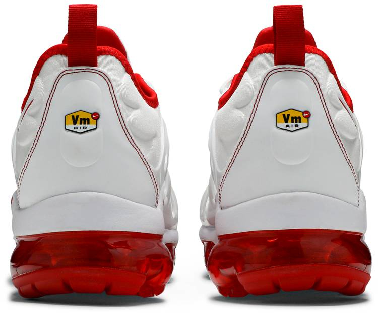 Air VaporMax Plus  White University Red  DH0279-100