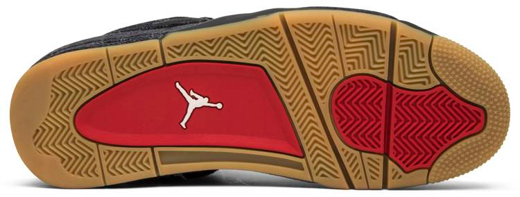 Levi s x Air Jordan 4 Retro  Black Denim  AO2571-001 Replicas