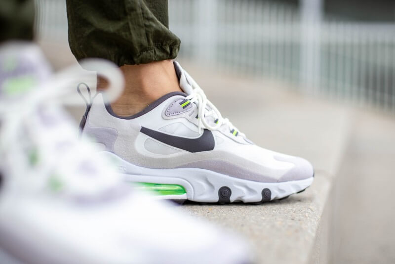 Air Max 270 React  White Grey Electric Green  CI3866-100