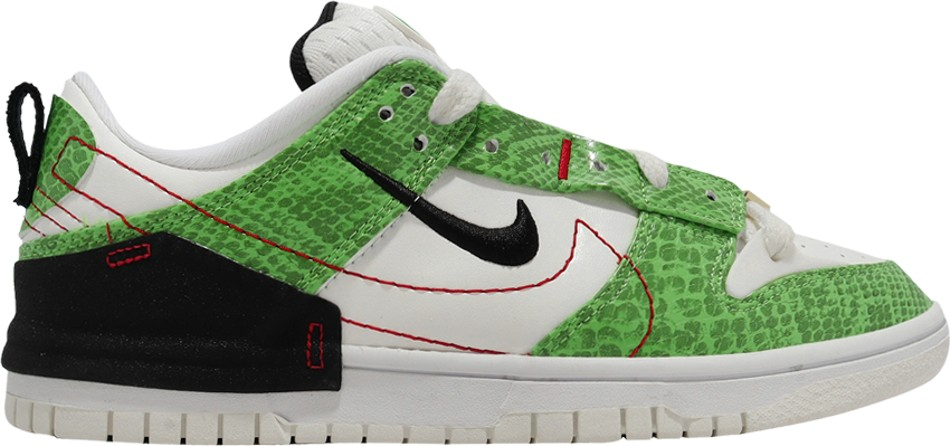 Wmns Dunk Low Disrupt 2  Green Snakeskin  DV1491-101