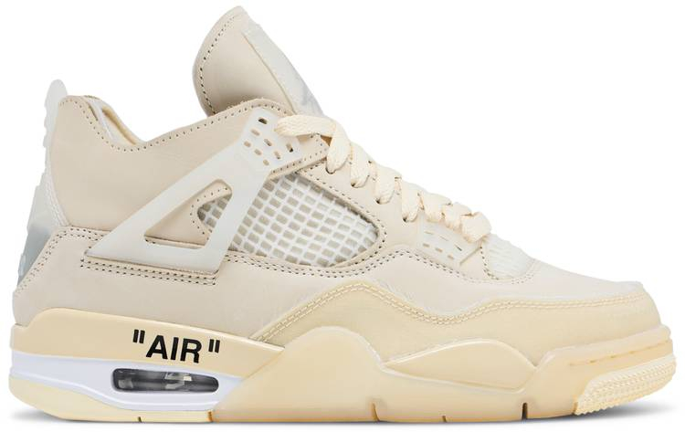 Off-White x Wmns Air Jordan 4 SP  Sail  CV9388-100 Reps