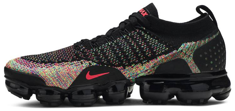 Air VaporMax Flyknit 2  Black Multi-Color  942842-017
