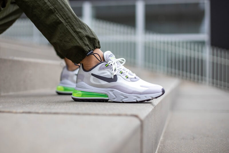 Air Max 270 React  White Grey Electric Green  CI3866-100