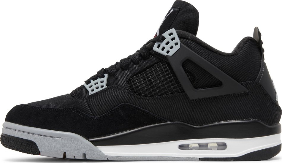 Replicas Air Jordan 4 Retro  Black Canvas  DH7138-006 Reps