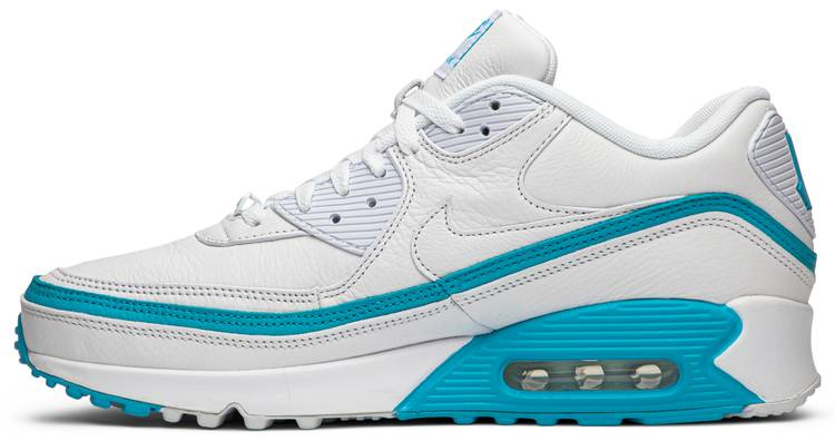 Undefeated x Air Max 90  White Blue Fury  CJ7197-102