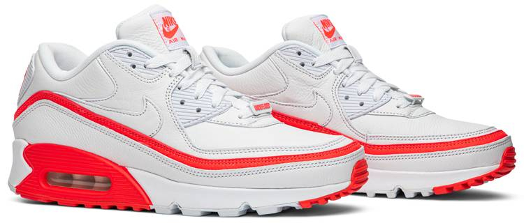 Undefeated x Air Max 90  White Solar Red  CJ7197-103