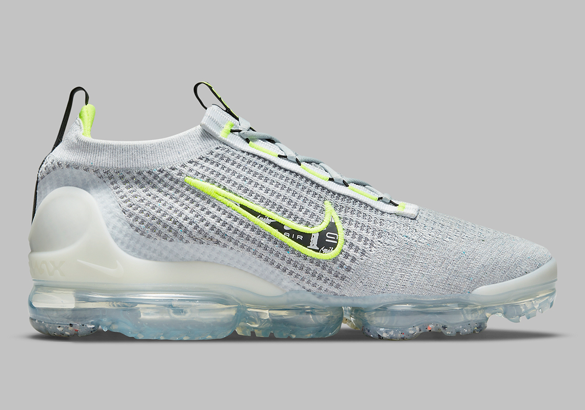 Air Vapormax 2021 Flyknit  Logo Pack-Wolf Grey Volt  DB1550-005