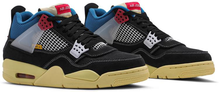 Union LA x Air Jordan 4 Retro  Off Noir  DC9533-001 Reps