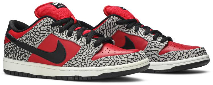 Svp*me x Dunk Low Premium SB  Red Cement  313170-600
