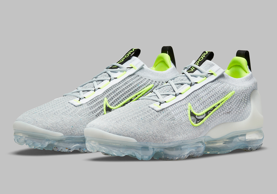Air Vapormax 2021 Flyknit  Logo Pack-Wolf Grey Volt  DB1550-005