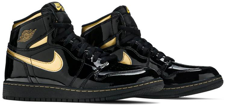 Air Jordan 1 Retro High OG GS  Black Metallic Gold  575441-032