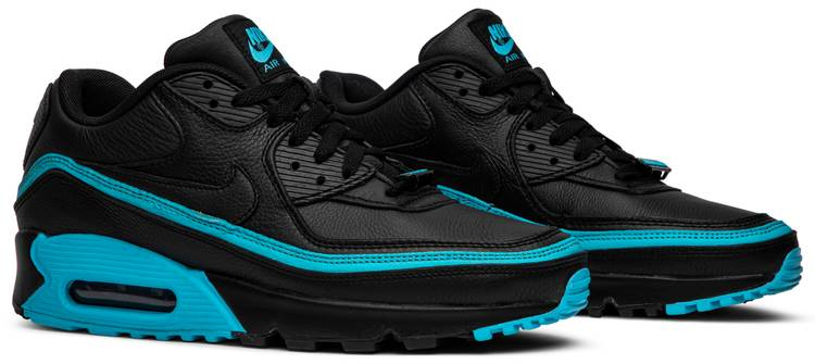 Undefeated x Air Max 90  Black Blue Fury  CJ7197-002