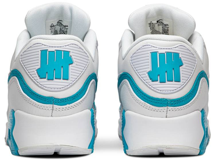 Undefeated x Air Max 90  White Blue Fury  CJ7197-102